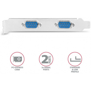 Axagon soros vezérlő kártya PCI-Express x1, 2 port #2