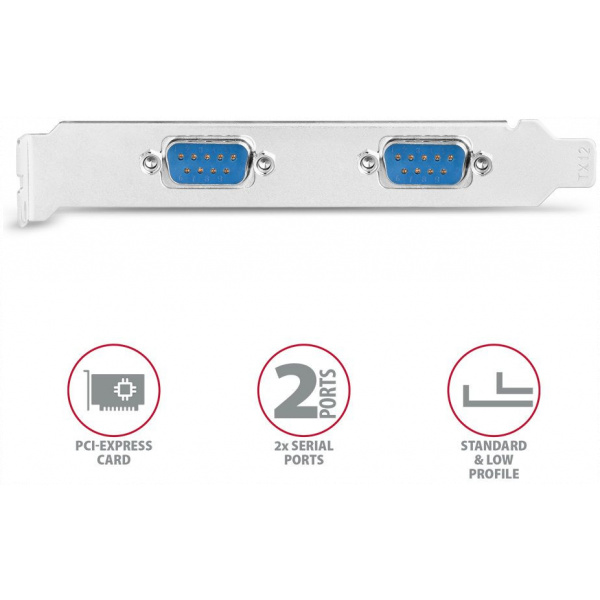 Axagon soros vezérlő kártya PCI-Express x1, 2 port #2