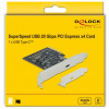 Delock USB 3.2 Gen 2 vezérlő kártya PCIe x4 (1x USB-C 20 Gbps port) #5