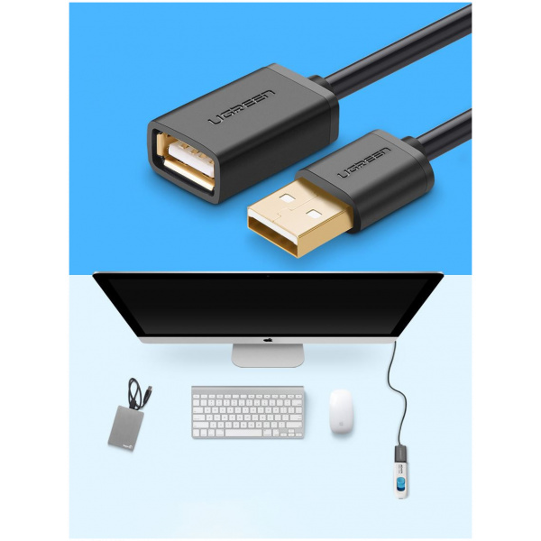 Ugreen USB 2.0 hosszabbító kábel (AF/AM) 5m #2
