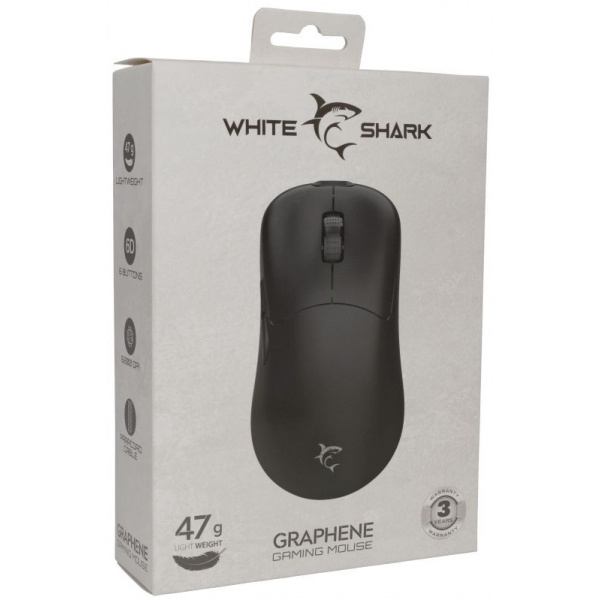 White Shark Graphene Gamer egér (fekete) #5