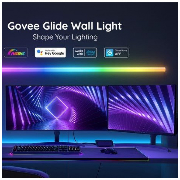 Govee Glide RGBIC Wall Light (6+1) fali fény NEW #3