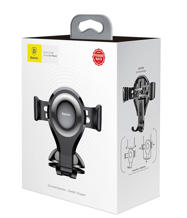 Baseus Osculum autós telefontartó szélvédőre, műszerfalra (fekete) #5