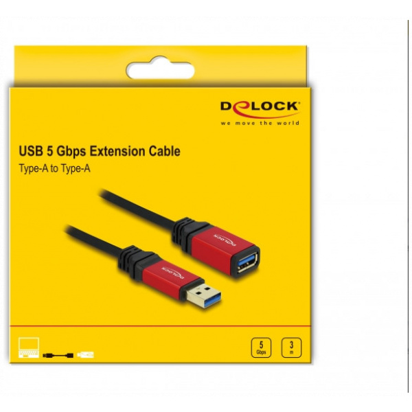 Delock Premium USB 3.0 toldókábel (AF/AM) 3m #4