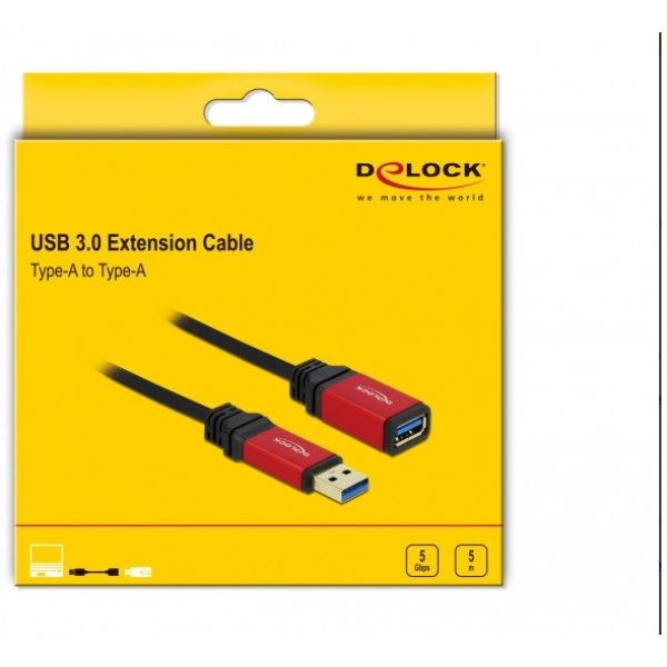 Delock Premium USB 3.0 toldókábel (AF/AM) 5m #4