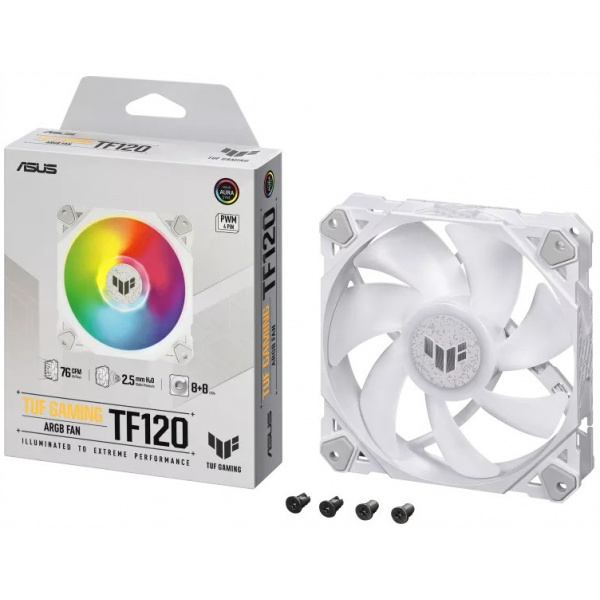 12 cm hűtőventilátor Asus TUF Gaming TF120 ARGB (fehér) #4
