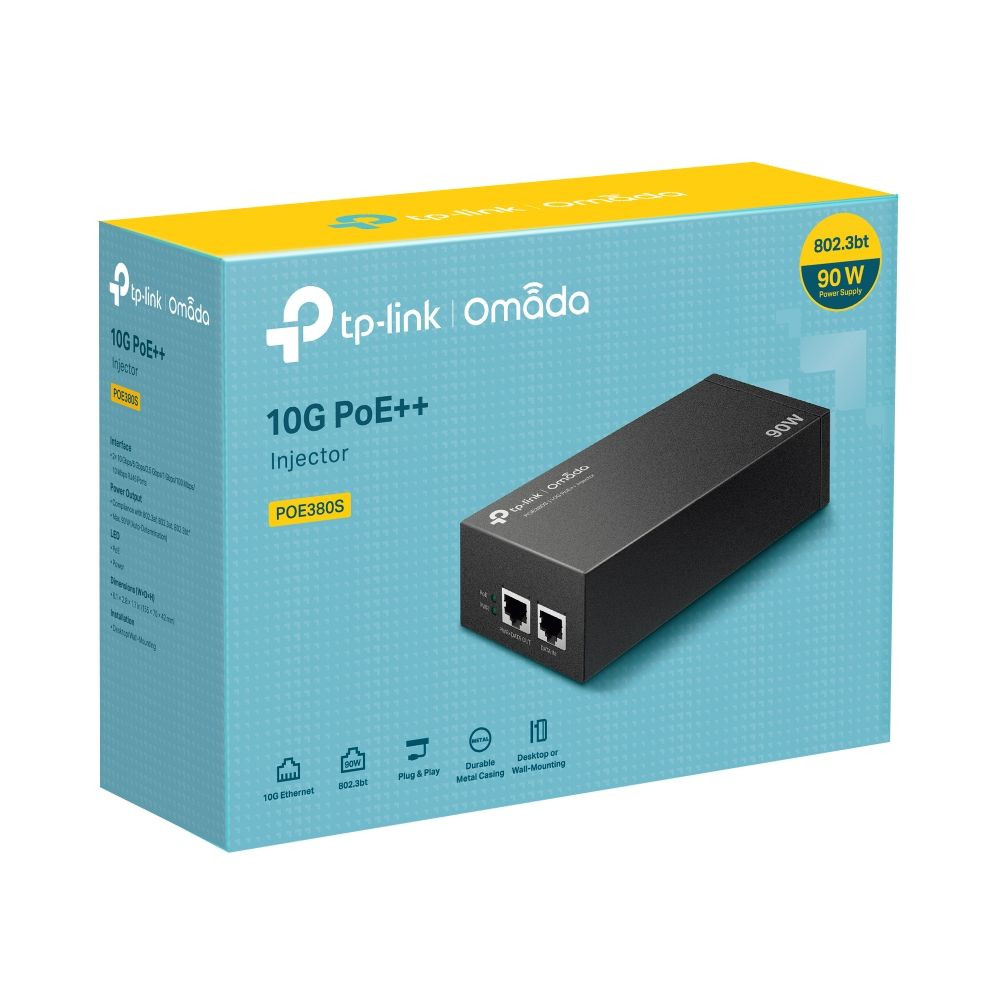 TP-Link TL-POE380S PoE++ injektor két 10 Gigabites porttal #4