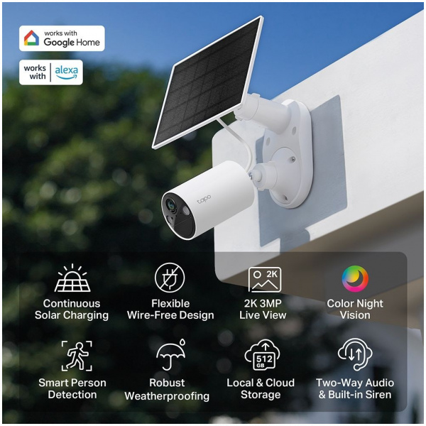 TP-Link TAPO C410 KIT Kültéri biztonsági kamera napelemmel #4