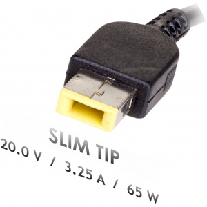 AC adapter Lenovo notebookhoz 20V 3,25A (65W) - Square (lapos téglalap) #2