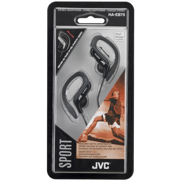 JVC HA-EB75 vezetékes Sport fülhallgató (fekete) #2