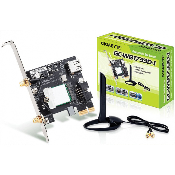 Gigabyte GC-WB1733D-I Dual Band WiFi 5 + Bluetooth 5.0 PCI-E kártya #2