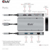 Club3D USB3.2 Type-C 8-in-1 USB dokkoló (2xHDMI, 2xUSB-A, RJ45, SD/Micro SD) #4