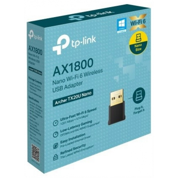 TP-Link AX1800 Dual Band Wi-Fi 6 USB adapter Archer TX20U Nano #4