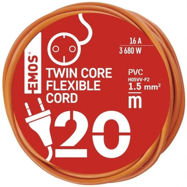 Táp toldókábel, lengő 230V 20m #3