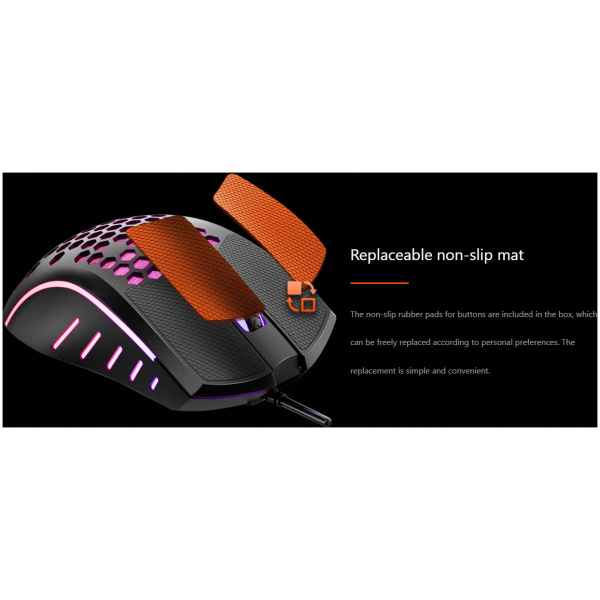 Meetion MT-GM015 Gaming egér, RGB világítással (USB) NEW #6