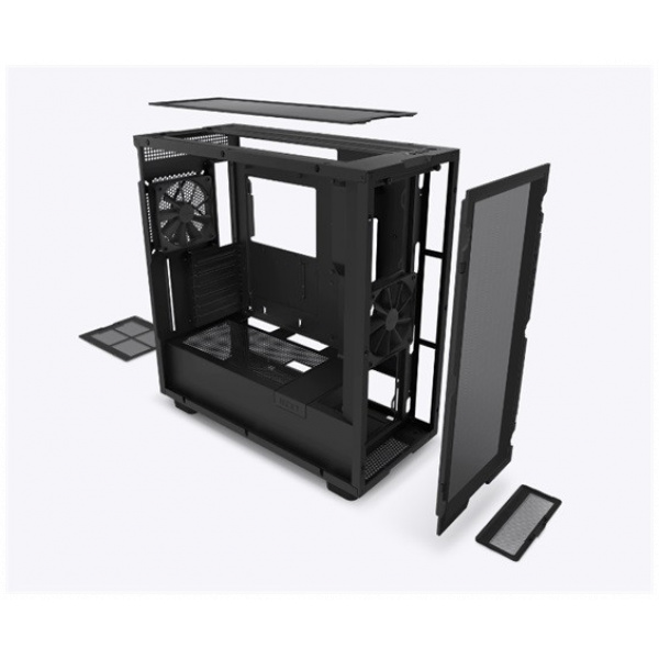 NZXT H7 Flow ház üveg oldallappal (fekete) #5