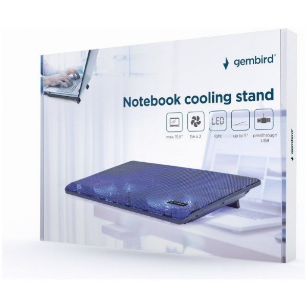 Gembird NBS-2F15-05 notebookhűtő (LED-es) #7