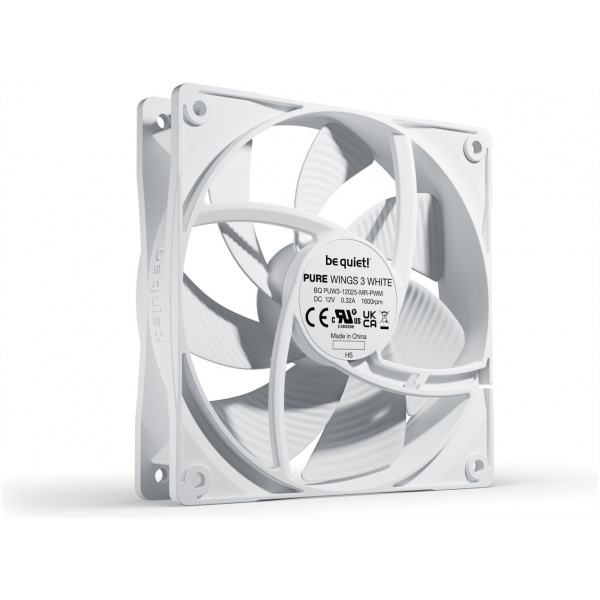12 cm hűtőventilátor BeQuiet! Pure Wings 3 PWM White #3
