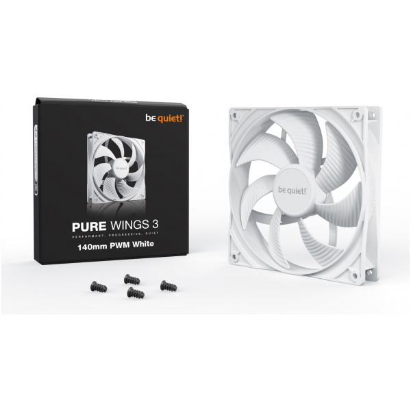 14 cm hűtőventilátor BeQuiet! Pure Wings 3 PWM White #3