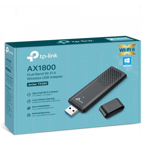 TP-Link AX1800 Dual Band Wi-Fi 6 USB adapter Archer TX20U #5