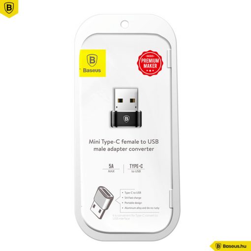 Baseus USB Type-A dugó > USB Type-C™ aljzat átalakító #5