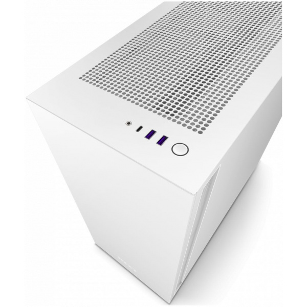NZXT H7 ház üveg oldallappal (fehér) #4