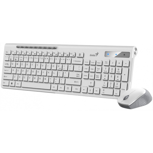 Genius SlimStar 8230 Wireless Bluetooth Combo (billentyű + egér), fehér #2