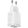 Baseus 2x USB-A Compact hálózati gyorstöltő (220V), max 10,5W, fehér #2