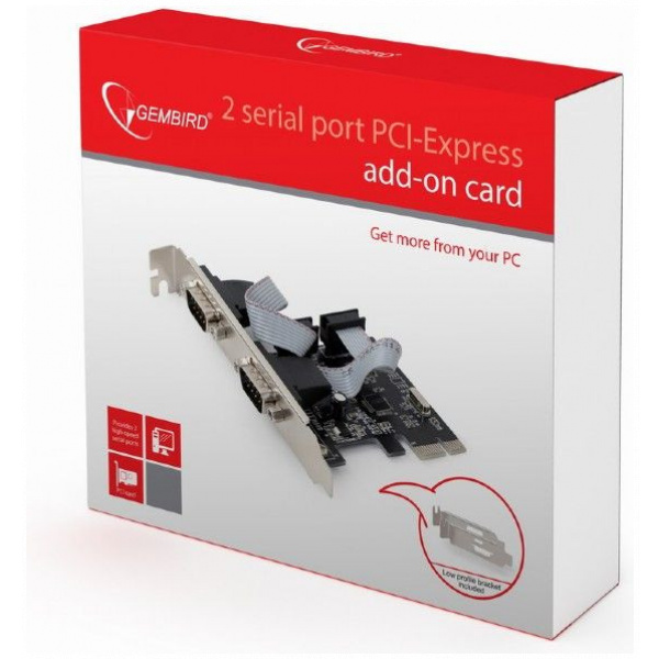 Gembird soros vezérlő kártya PCI-Express x1, 2 port #4