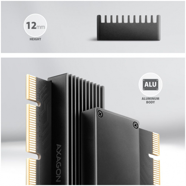 Axagon PCI Express vezérlő adapter + borda > 1 x belső NVME M.2 SSD-hez PCEM2-XS #4