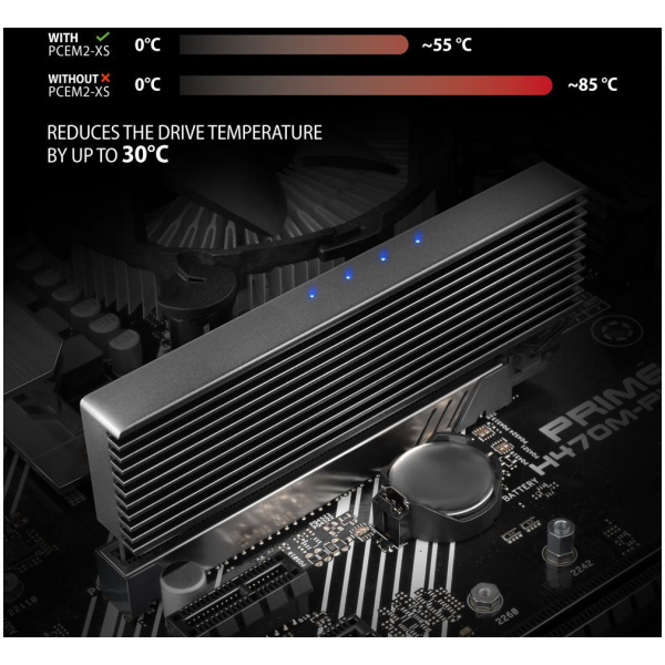 Axagon PCI Express vezérlő adapter + borda > 1 x belső NVME M.2 SSD-hez PCEM2-XS #5