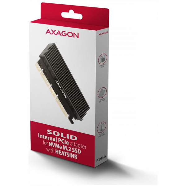 Axagon PCI Express vezérlő adapter + borda > 1 x belső NVME M.2 SSD-hez PCEM2-XS #7