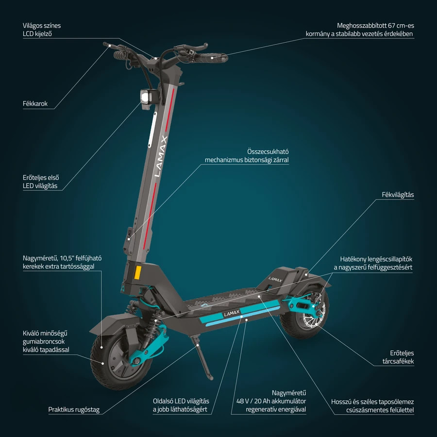 Lamax eTank SA70 elektromos roller #2