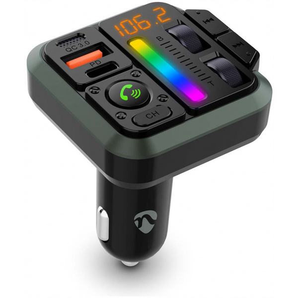 Nedis autós FM transzmitter (12-24V) - Bluetooth, hangvezérlés, 2xUSB #3