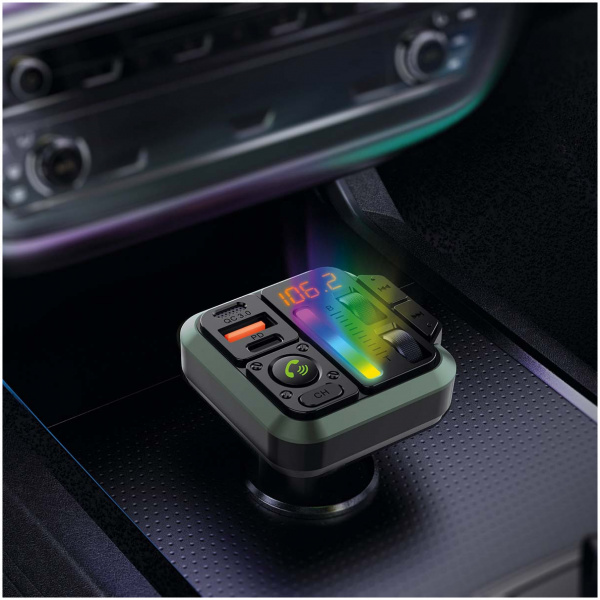 Nedis autós FM transzmitter (12-24V) - Bluetooth, hangvezérlés, 2xUSB #4