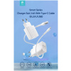 Devia Smart Series USB-s töltő 2 porttal, 1m USB-C kábellel, 2,4A (220V) #2
