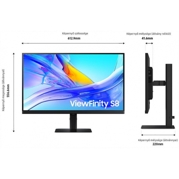 27" Samsung ViewFinity S8 S27D800EAU UHD monitor (IPS LED) #5