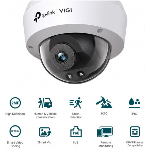 TP-Link VIGI C220I 2MP IR Dome Network kamera (2,8mm) #2