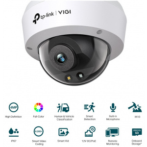 TP-Link VIGI C240I 4MP IR Dome Network kamera (2,8mm) #2