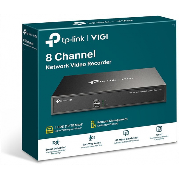 TP-Link VIGI NVR1008H 8-csatornás hálózati videó rögzítő #5