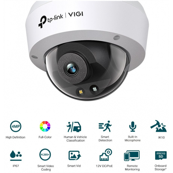 TP-Link VIGI C240 4MP Full-Color Dome Network kamera (4mm) #2
