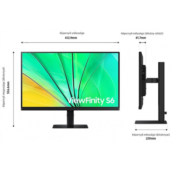 27" Samsung ViewFinity S5 S27D600EAU QHD monitor (IPS LED) #4