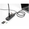 Delock 3-port USB 10 Gbps HUB USB (3x USB 10 Gbps, 1x SD, 1x microSD, DC aljzat) #4