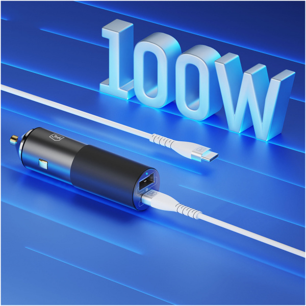 3mk Hyper Car Charger 100W autós töltő (1x USB-A, 1x USB-C) NEW #3