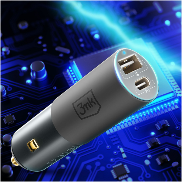 3mk Hyper Car Charger 100W autós töltő (1x USB-A, 1x USB-C) NEW #6