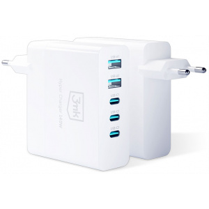 3mk Hyper Charger USB GaN töltő (220V) - 140W, 3x USB-C, 2x USB-A port #2