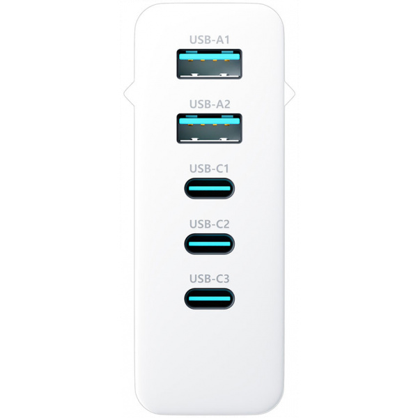 3mk Hyper Charger USB GaN töltő (220V) - 140W, 3x USB-C, 2x USB-A port #3