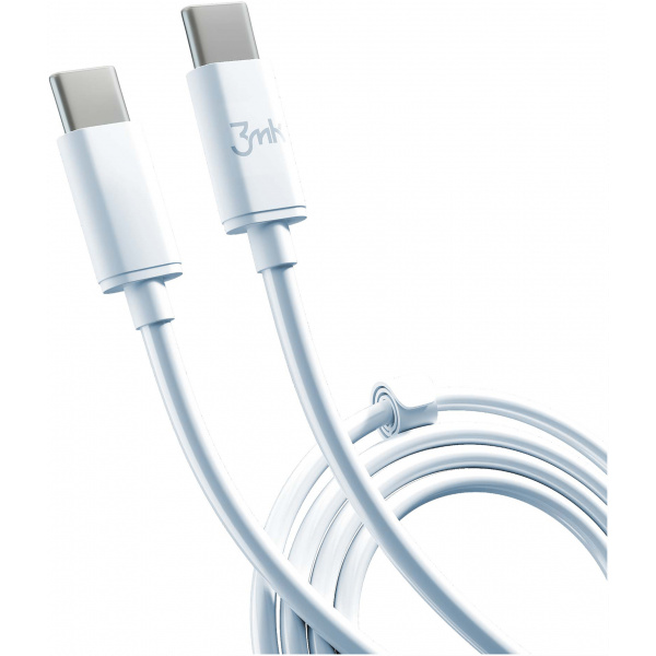 3mk Hyper Cable USB-C – USB-C (M/M) kábel, fehér 100W 2m NEW #4