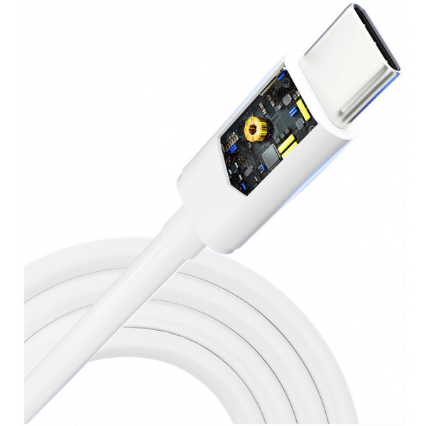 3mk Hyper Cable USB-C – USB-C (M/M) kábel, fehér 100W 2m NEW #6