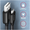 Axagon HQ USB 2.0 (A) – micro USB (B) szövetes kábel, 2m #3